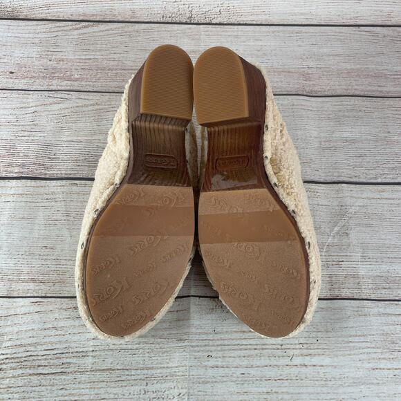 Korks Teddy Womens Sz 10M Mules Natural Tan - Picture 9 of 11